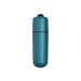 Compact teal bullet vibrator with a smooth finish and single black button control on top.
