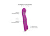 Purple silicone G-spot vibrator with triple motors for tapping and vibrating stimulation, featuring 10 modes each.