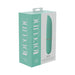 Loveline Beso 10-speed vibrating mini-lipstick in green with silicone texture shown in packaging box.