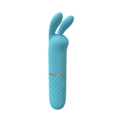 Loveline Dona 10 Speed Vibrating Mini - rabbit Silicone Rechargeable Waterproof Blue - SexToy.com