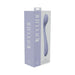 Loveline Juicy 10 speed flexible silicone vibrator in lavender with sleek ergonomic design in retail packaging.