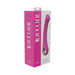 Pink Loveline Luscious 10-speed silicone G-spot vibrator in branded packaging with ergonomic curved design and metallic handle ring.