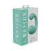 Loveline Playful 10 Speed Dual Motor silicone vibrator in teal with packaging box showing product image and branding.