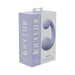 Packaging box of Loveline Playful 10 Speed Dual Motor Silicone Clit Vibrator in soft lavender color.