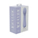 Lavender Loveline Rapture 10 Speed Silicone Rechargeable Waterproof vibrator in branded packaging box.