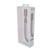 Packaging box for Loveline Traveler G-spot vibrator in soft pink with rose gold cap, featuring sleek, curved design.
