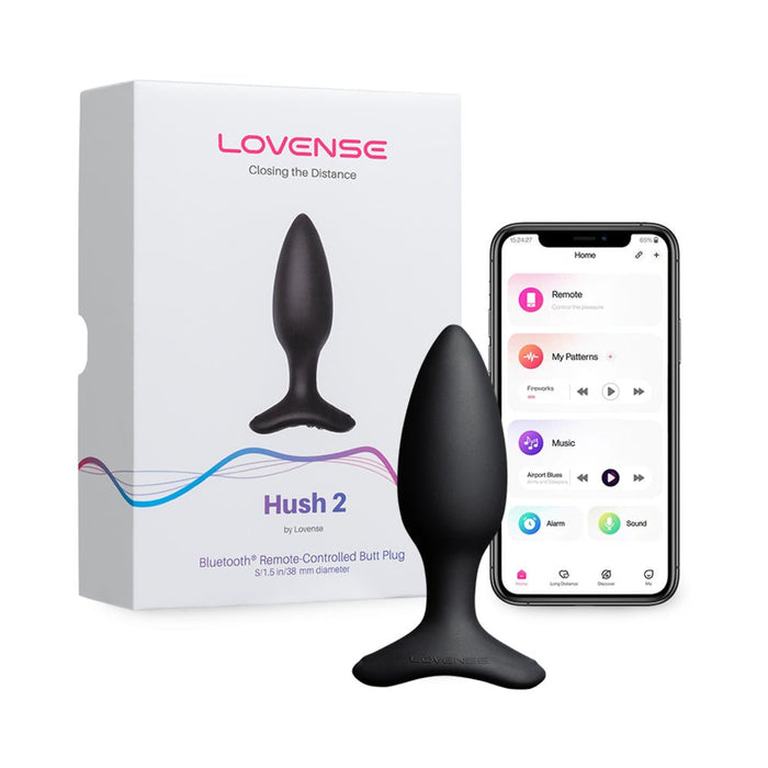 Lovense Hush 2 Butt Plug 1.5 In. - SexToy.com