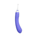 Purple and white Lovense Hyphy dual-end clitoral and G-spot stimulator with curved ergonomic design and control buttons.