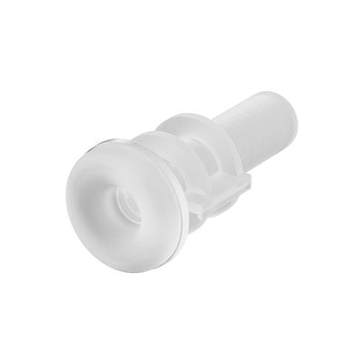 Lovense Neutral Shaped Sleeve for Solace in translucent soft material with smooth and textured design details.