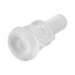 White soft silicone sleeve insert for Lovense Solace automatic thrusting male masturbator.