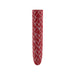 Red bullet vibrator with a pattern of hand-drawn hearts, sleek and compact for discreet use.