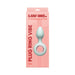 Luv Inc Vr14 Plug Ring Vibe in mint green with rose gold ring on pink packaging labeled Plug Ring Vibe.