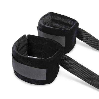 Lux Fetish Bondage Bed Strap And Flogger 4 - piece Kit - SexToy.com