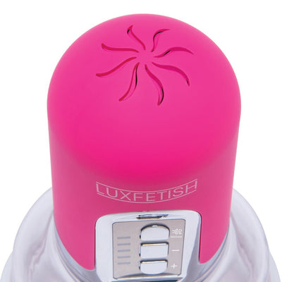 Lux Fetish Rechargeable 4 - function Auto Pussy Pump With Clit Clamp - SexToy.com