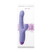 Purple Luxe Nova dual stimulator with textured shaft and curved clitoral arm displayed on white packaging.