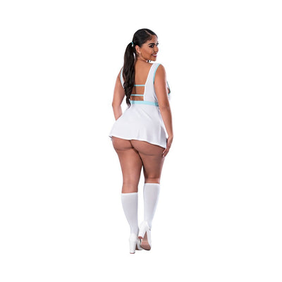 Magic Silk Dress Up School Spirit Costume White