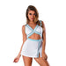 Magic Silk Dress Up School Spirit Costume White S/m - SexToy.com