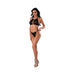 Magic Silk Glitz & Glam Halter Bralette And Panty Set Black S/m - SexToy.com