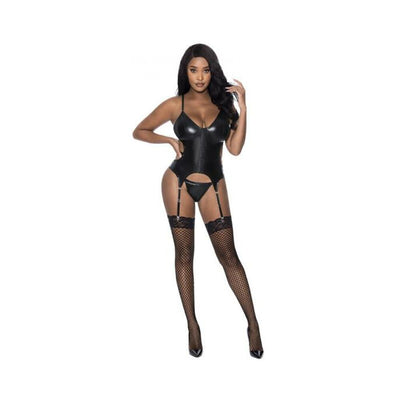 Magic Silk Hard Candy Basque & Cheeky Panty Black