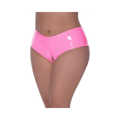 Magic Silk Hard Candy Low Rise Split Crotch Boyshort Pink