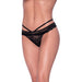Magic Silk Ooh La Lace Peek - a - boo Cheeky Panty Black S/m - SexToy.com