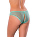 Magic Silk Soft Petals Crotchless Panty Aqua S/m - SexToy.com