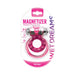 Pink magnetized dual strap cock ring with bullet vibrator in clear retail packaging labeled Wet Dreams Magnetizer