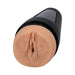 Close-up of Main Squeeze Jane Wilde Ultraskyn stroker with realistic texture and black outer casing.