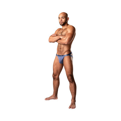 Male Power Infinite Comfort Amplifying Strappy Jock Periwinkle S/m - SexToy.com