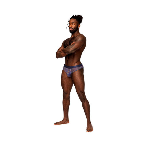 Male Power Sheer Prints Sheer Thong Spatter S/m - SexToy.com