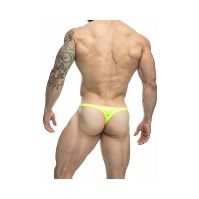Malebasics Justin + Simon Classic Tanga Neon Green S - SexToy.com
