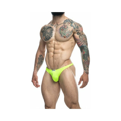 Malebasics Justin + Simon Classic Tanga Neon Green S - SexToy.com