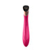 Sleek pink Manto Touch Panel G-spot vibrator with curved silicone body and rose gold-accented touch control panel.
