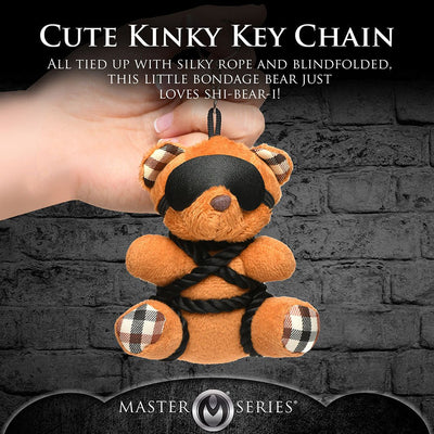 Master Series Bound Teddy Bear Keychain - SexToy.com