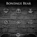 Master Series Bound Teddy Bear Keychain - SexToy.com