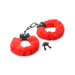 MASTER SERIES CUFFED IN FUR FURRY HANDCUFFS RED - SexToy.com