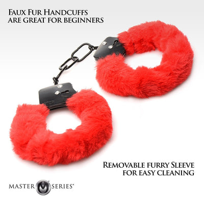 MASTER SERIES CUFFED IN FUR FURRY HANDCUFFS