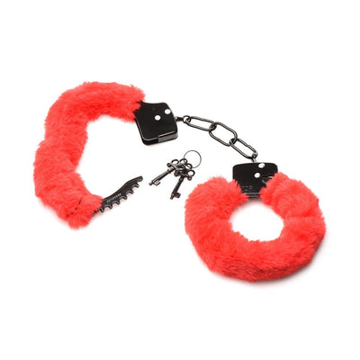 MASTER SERIES CUFFED IN FUR FURRY HANDCUFFS