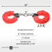 MASTER SERIES CUFFED IN FUR FURRY HANDCUFFS RED - SexToy.com
