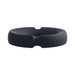 Black silicone-covered metal ring with a smooth, split design for comfortable fit and enhanced sensation.