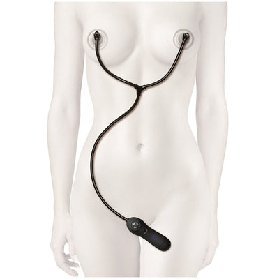 Merci Swell Vibrating Nipple Sucker Cups Black - SexToy.com