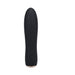 Black silicone 10-speed vibrator with smooth, curved design and rose gold base detail.