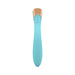 Sleek blue Metis Touch Panel Rabbit Vibrator with gold accent and intuitive control buttons on handle