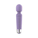 Compact lavender Mini Halo wireless wand with textured silicone handle and rounded massage head, featuring silver accent base.