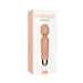 Mini Halo Wireless Wand 20x in peach color with textured silicone handle and rounded massage head in packaging box.