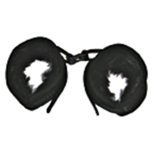 Mink Faux Fur Handcuffs - Black - SexToy.com