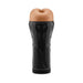 Model B-02 Stroker with a black ergonomic handle and a soft, flesh-toned textured sleeve top.