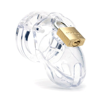 Mr. Stubb 1.75 Chastity Cage Kit Clear " - SexToy.com