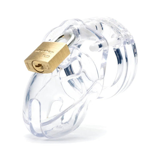 Mr. Stubb 1.75 Chastity Cage Kit Clear " - SexToy.com