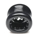 Black stacked ball stretcher with textured nubs inside, made of soft stretchy body-safe TPE material.